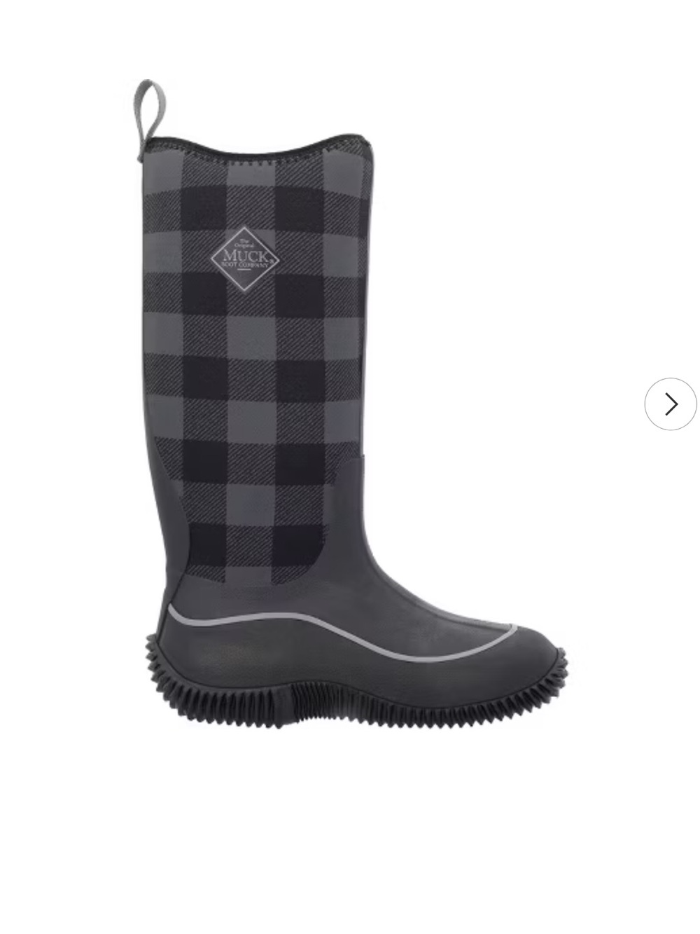 Women's plaid muck boots rain